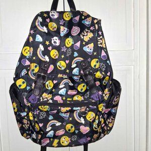 Emoji Black Nylon Cargo Backpack